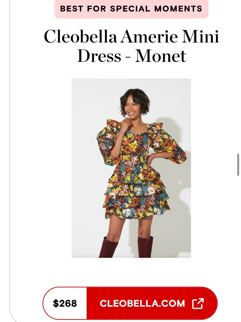 Cleobella Amerie Mini Dress - Multicolor Floral
